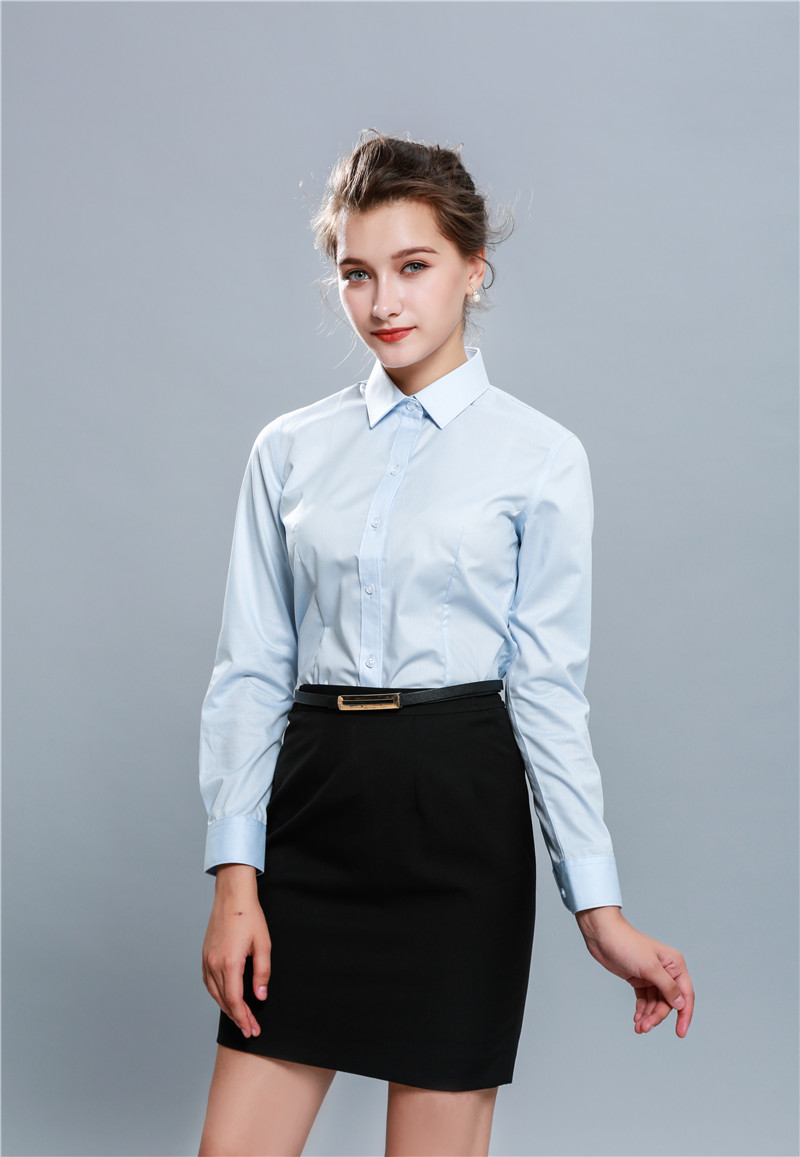 商务女士短,长袖小方领衬衣职业装工作服 南昌服装定制 工作服定制